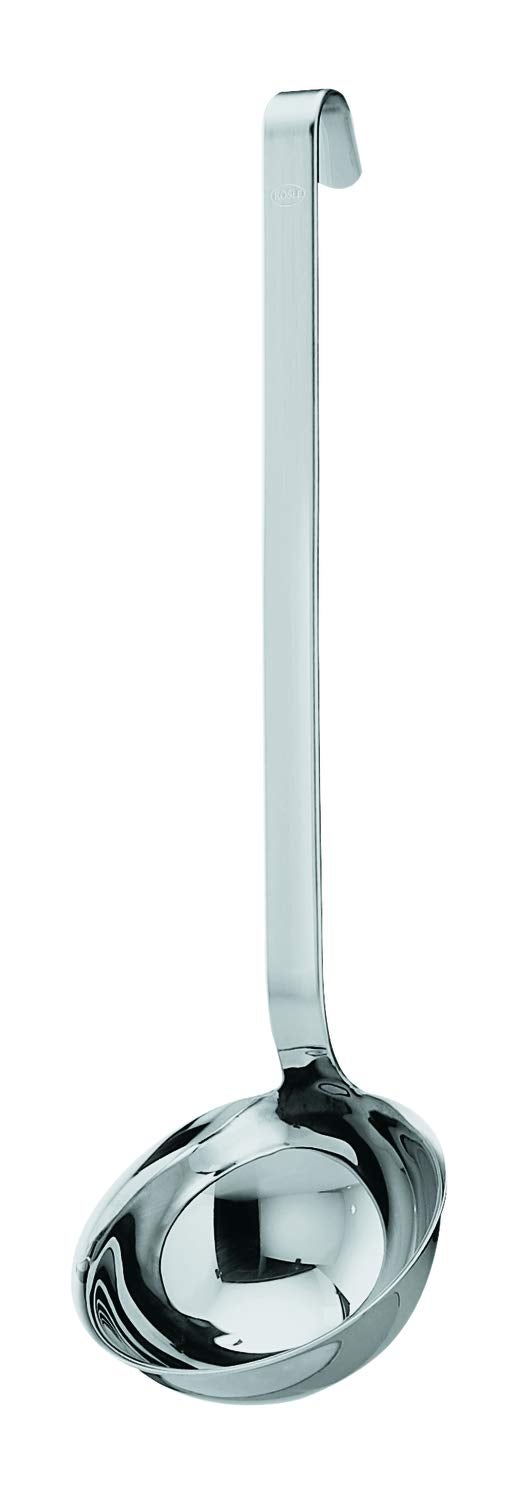 RÃ¶sle Rosle 10010 Stainless Steel Hooked Handle Ladle with Pouring Rim Serving Spoon 8 Ounce 