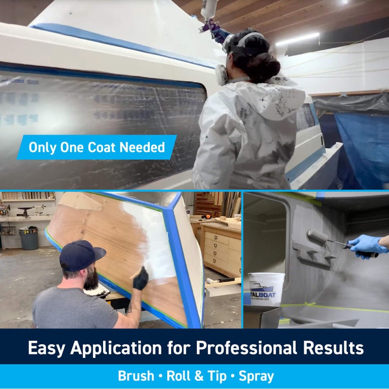 TotalBoat Marine Topside Boat Paint Primer for Fiberglass and Wood, White, Quart - Image 3