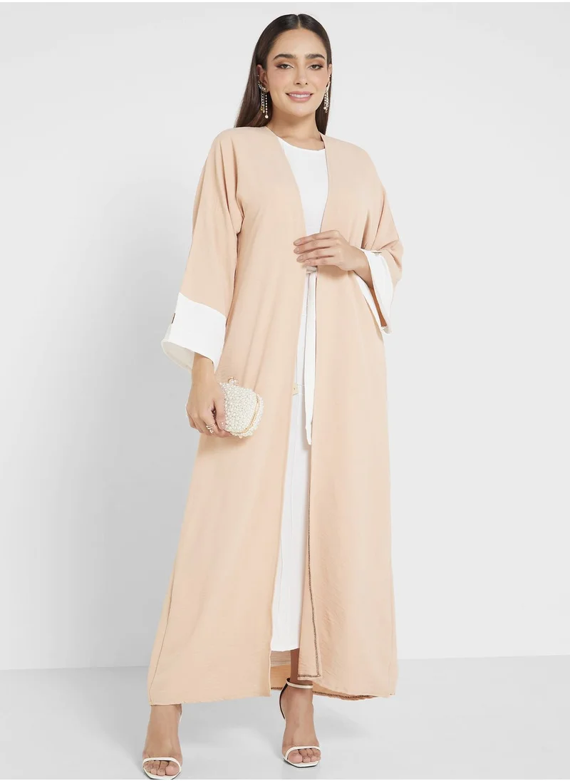 Khizana Color Block Abaya