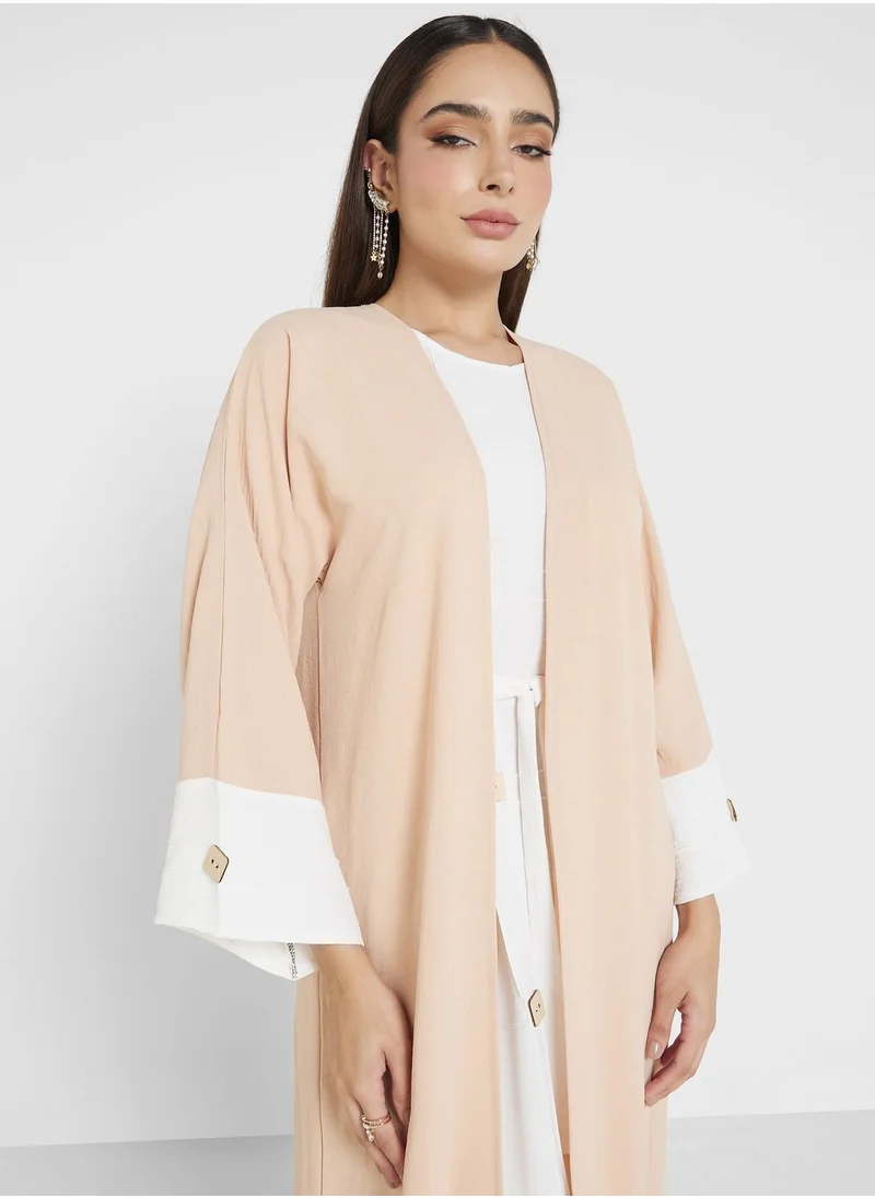 Khizana Color Block Abaya