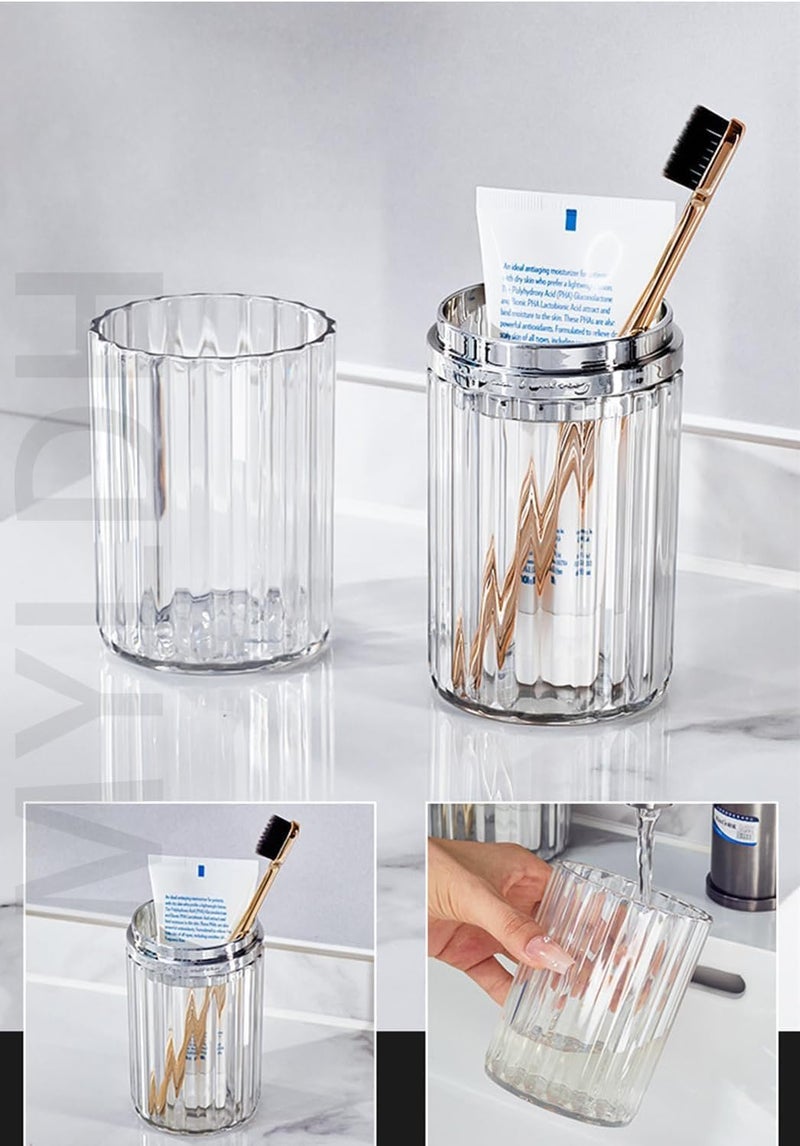 MYLDH Toothbrush Travel Case Portable Travel Toothbrush Holder, Large Travel Toothbrush Cup, Travel Toothpaste Container for School, Camping, Business Trip Bathroom - Image 4