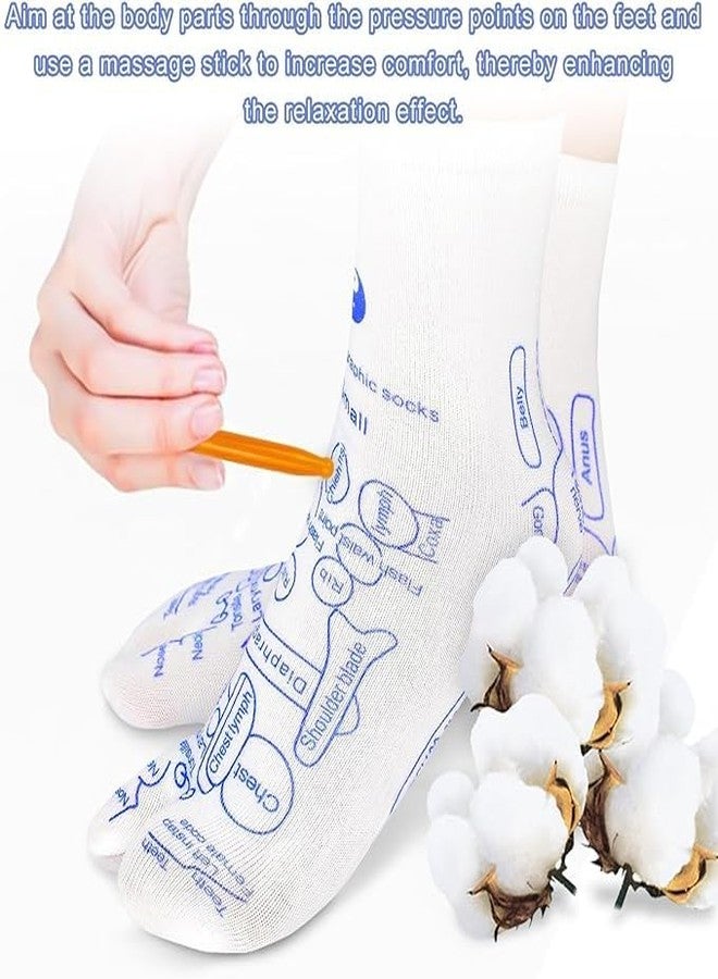 Whixant جوارب ويكسانت للعلاج الانعكاسي مع أدوات التدليك، مجموعة جوارب سيرينيتي ستيبس للعلاج الانعكاسي، مجموعة أدوات جوارب العلاج الانعكاسي بالضغط الإبري، جوارب تدليك القدم بالضغط الإبري للاستخدام المنزلي - Image 2
