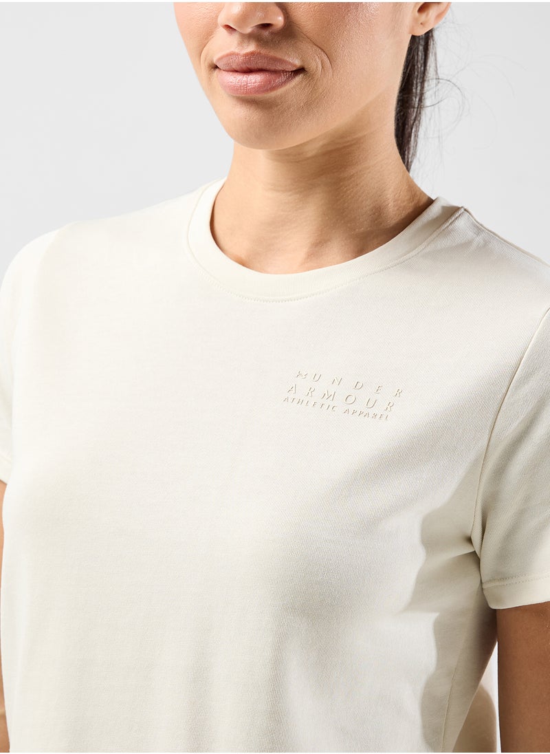 UNDER ARMOUR Women's Heavyweight Branded Core T-shirt  - Image 3