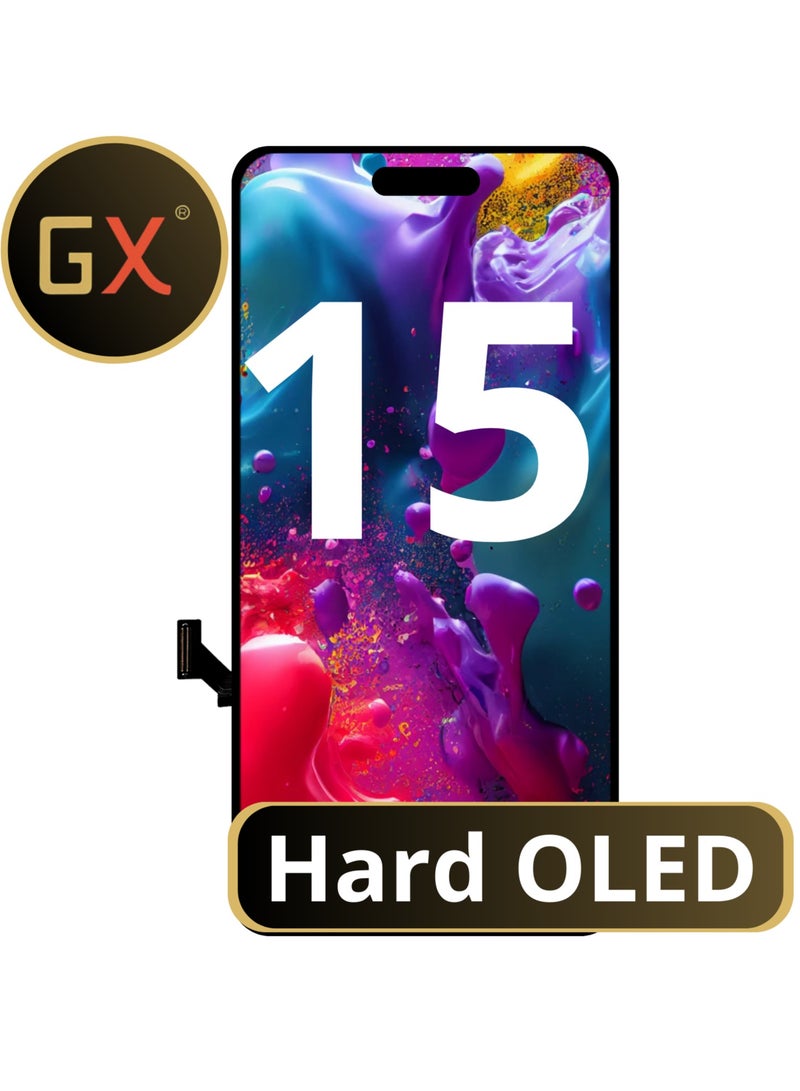 GX High-Quality Full Replacement Inner Screen Compatible With The iPhone 15 Oled 120HZ (FHD+) - Brand GX - Image 2