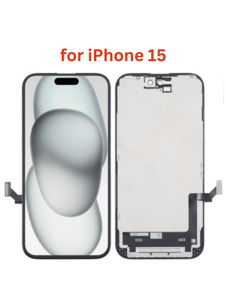 GX High-Quality Full Replacement Inner Screen Compatible With The iPhone 15 Oled 120HZ (FHD+) - Brand GX - Image 1