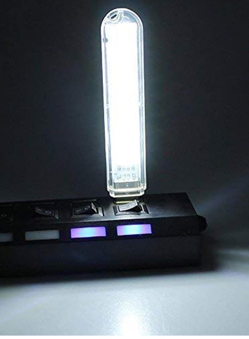 USB LED Stick Light, Bulb Color, USB LED Stick, LED Light, USB Lamp, 8 LED USB Powered Mini Reading Lamp Clear/Yellow for Desktop, Laptop, PC - Image 3