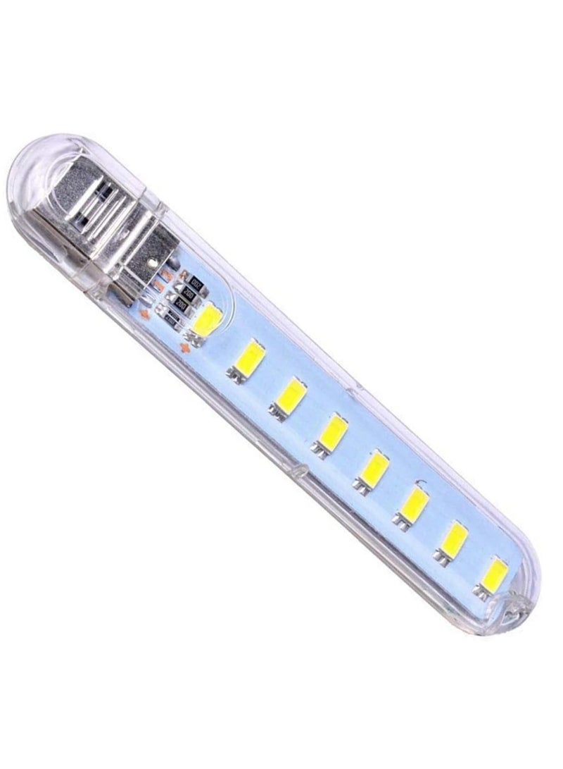 USB LED Stick Light, Bulb Color, USB LED Stick, LED Light, USB Lamp, 8 LED USB Powered Mini Reading Lamp Clear/Yellow for Desktop, Laptop, PC - Image 4
