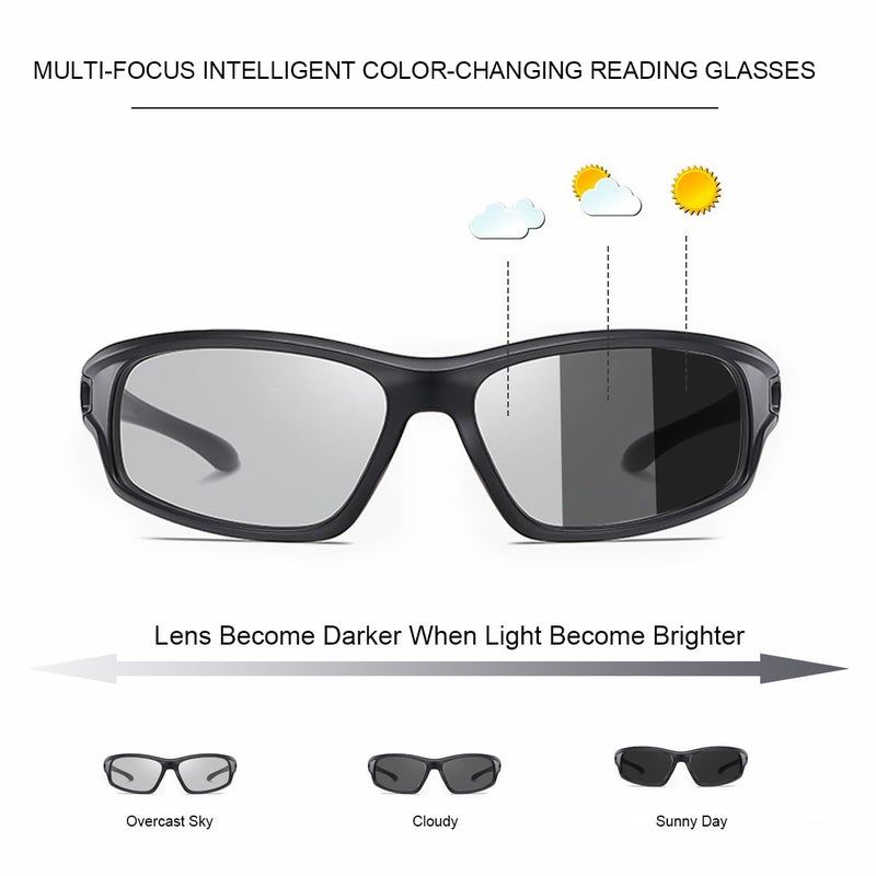 YIMI Polarized Photochromic Driving z87 Sunglasses For Men Women Day and Night safety glasses (Photochromic/Black lens) - Image 2