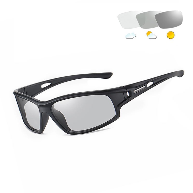 YIMI Polarized Photochromic Driving z87 Sunglasses For Men Women Day and Night safety glasses (Photochromic/Black lens) - Image 1