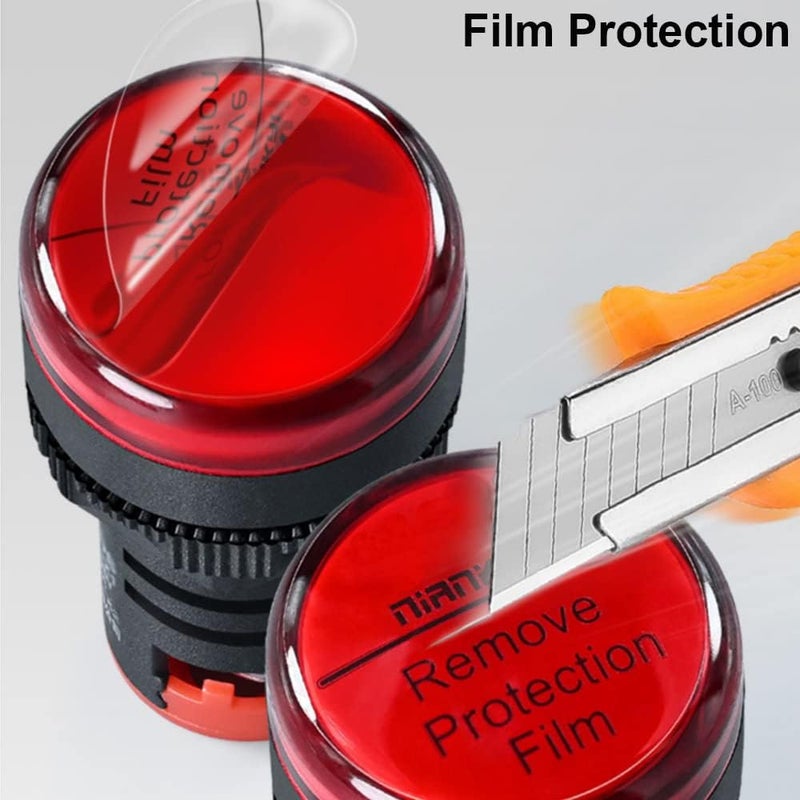 Gebildet 12pcs 22mm AC/DC 12-24V 20mALED Power Indicator, LED Pilot Signal Light Panel Indicator, LED Flash Light (Red/Yellow/Blue/Green, Each Color 3pcs) - Image 4