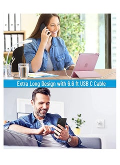 ELTRAZONE USB C charger and plug for ipad Pro, 20W Wall Fast Charger with 6.6FT USB C Fast Charging Cable Compatible for iPad Pro 12.9 5/4/3 Gen,iPad Pro 11 3/2/1 Gen,iPad  - Image 5