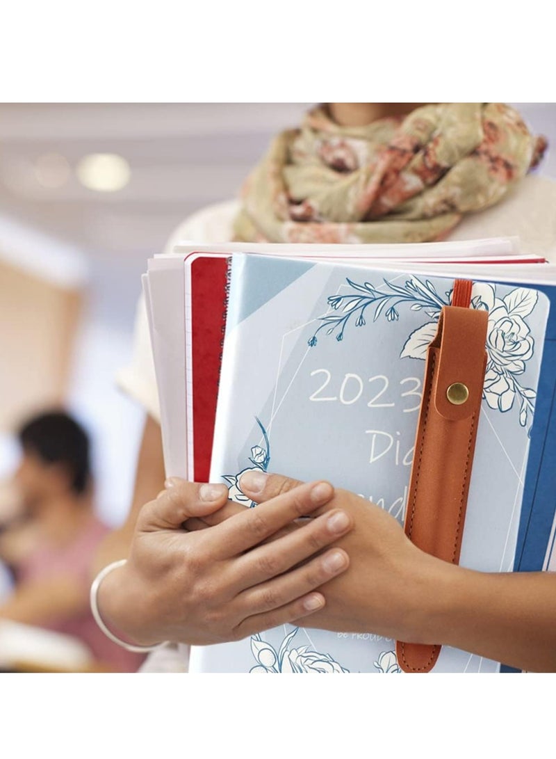 إسكدنيا 5 قطع من حامل القلم المطاطي المطاطي للدفتر الملاحظات حامل الرصاصة الجلدية للدفتر اليومي - Image 5