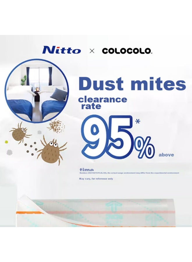 Nitto Colocolo Lint Roller, 16cm Diameter, 2 Rolls, 100 Sheets, Cat Hair Removal Tool, Replaceable Paper, C9045 - Image 2