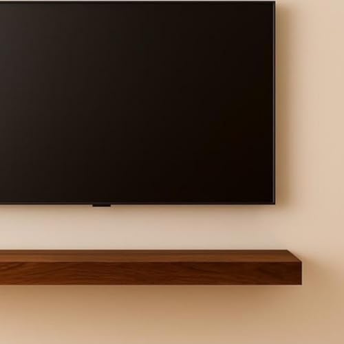 Craftsline 80cm Long Wall Shelf Tv Shelf for Living Room, Bedroom, or Office | Books, Decorative Items, Photo Frames, Plants, and Small Accessories | Space-Saving Modern Home Furniture - Image 2