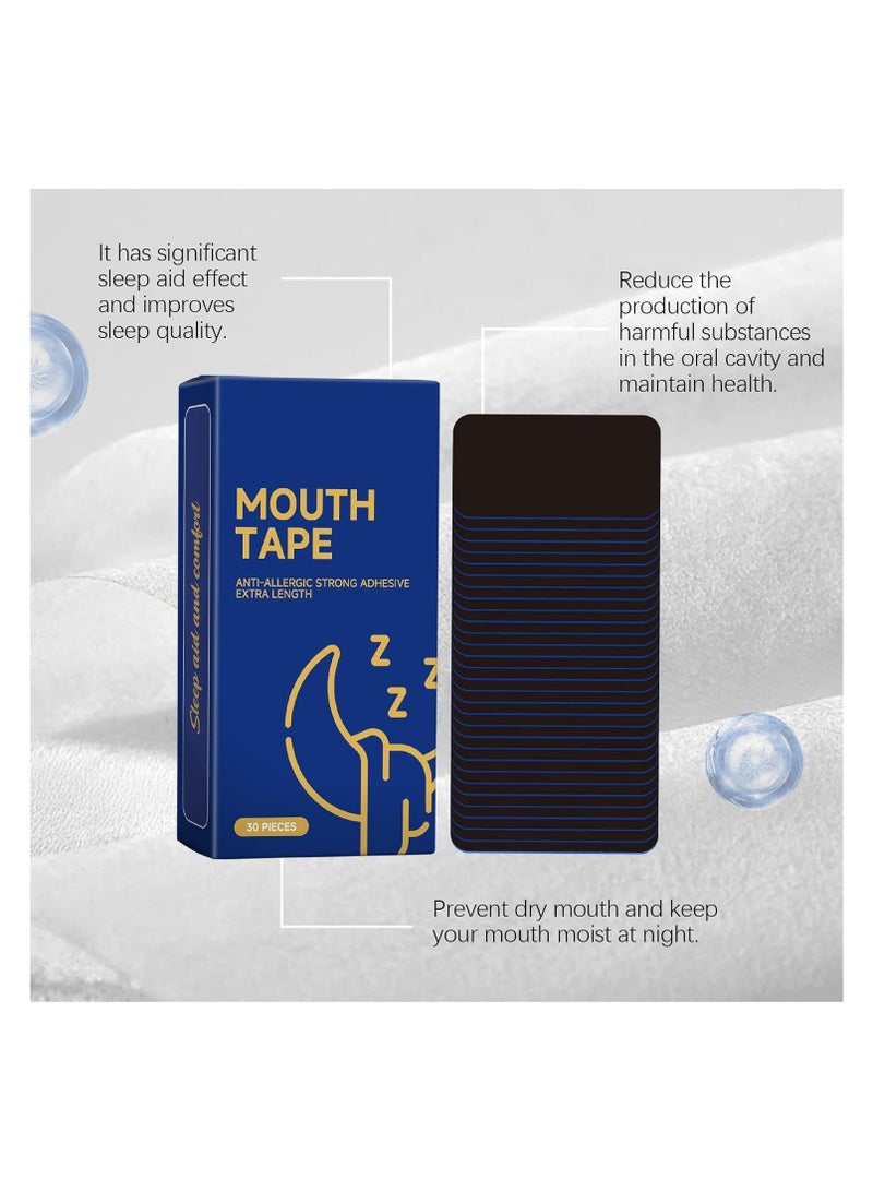 SYOSI Anti Snoring Mouth Patch, Snoring Strips for Improved Nose Breathing, Anti-Snoring Strips, Gentle Elastic Mouth Tape, Snore Reduction Strips Snore Reduction, Nasal Strips for Better Breath in Sleep - Image 4