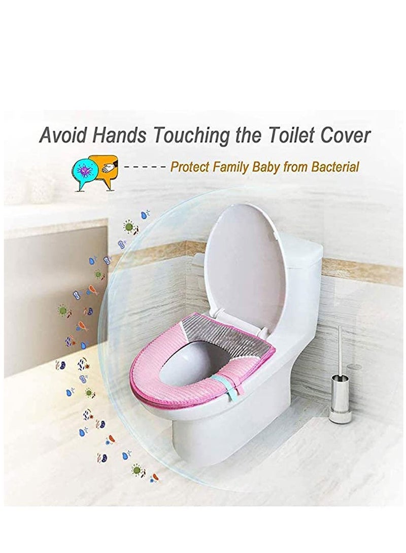 Toilet Seat Silicone Raise Lifters, Lid Soft Handle Clean Lift Raise, Non-Sticker, Avoid Touching The Lid, Cover No Need Glue Worry About Falling Off and Hygienic - Image 2
