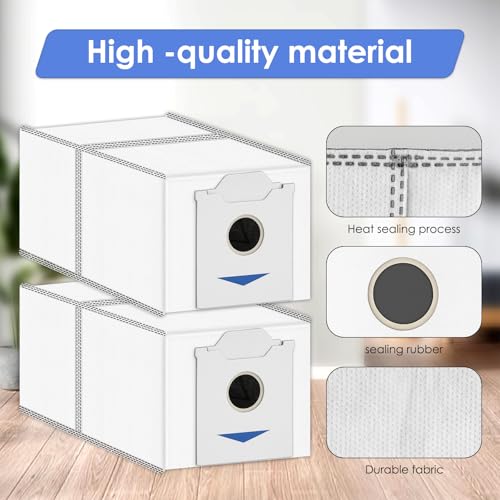 FILTERIST (8 Pack) N30 Omni Replacement Dust Bags Compatible With ECOVACS DEEBOT N30 Omni / N30 Pro Omni Robotic Vacuum Cleaner, With Activated Carbon Filter Layer, Canister Bags, Dust Bags Accessories Kit - Image 5