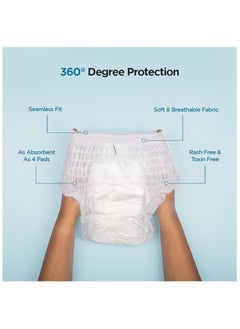 PEESAFE PeeSafe Disposable Period Panties for Women Leak Proof, Period Panty for heavy blood flow, 360° Protection, Overnight Comfort, Rash & Toxin Free, Seamless Fit, Medium to Large size - 4 Panties  - Image 3