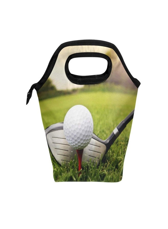 Naanle Sport Golf Insulated Zipper Lunch Bag Cooler Tote Bag for Adult Teens Kids Girls Boys Men Women, Sport Lunch Boxes Lunchboxes Meal Prep Handbag for School Office - Image 1