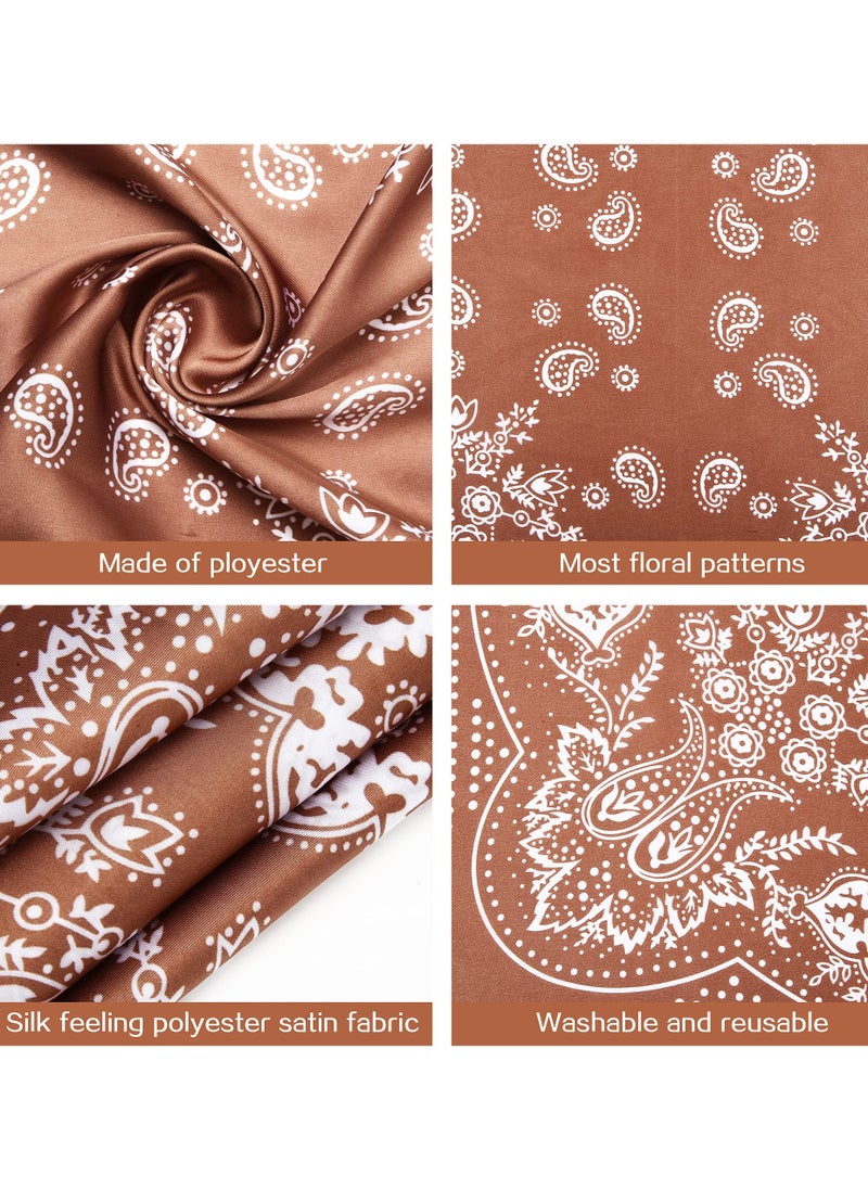 SYOSI - SYOSI 3 Pcs 27.5 In Satin Head Scarf Hair Scarf Silk Head Scarf Silk Bandana Silk Hair Wrap Neck Scarf for Women Girls - Image 1