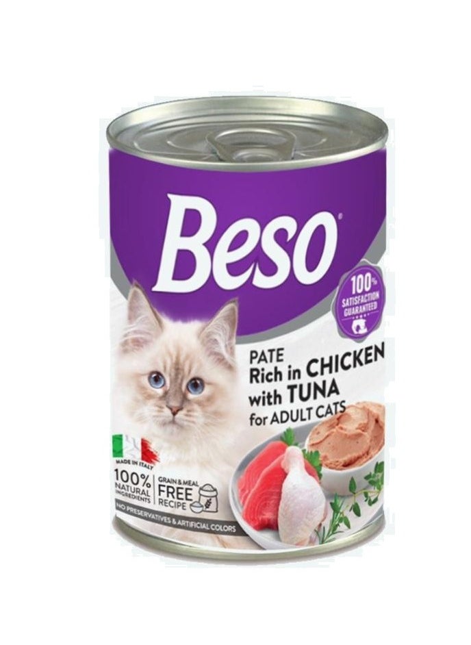 Beso Cat food Biso Paté Tuna with Chicken 400g 