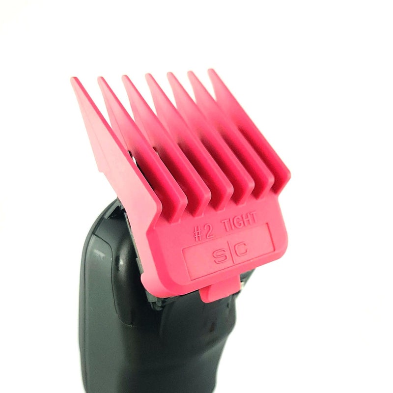 Stylecraft Professional Dub Magnetic Hair Clipper Guards, Premium Neodymium, 8 Pack or 4 Pack Tight Guards (Pink 4-PK) - Image 3