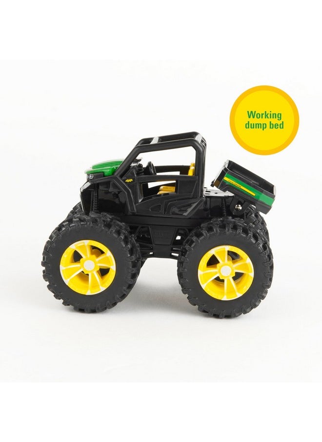 John Deere - Monster Treads Roaring Rev Up Hauler Monster Truck Toy Set - Includes Monster Truck, Trailer Gator - Monster Truck Construction Toys With Hauling Action - 3 Count - Image 1