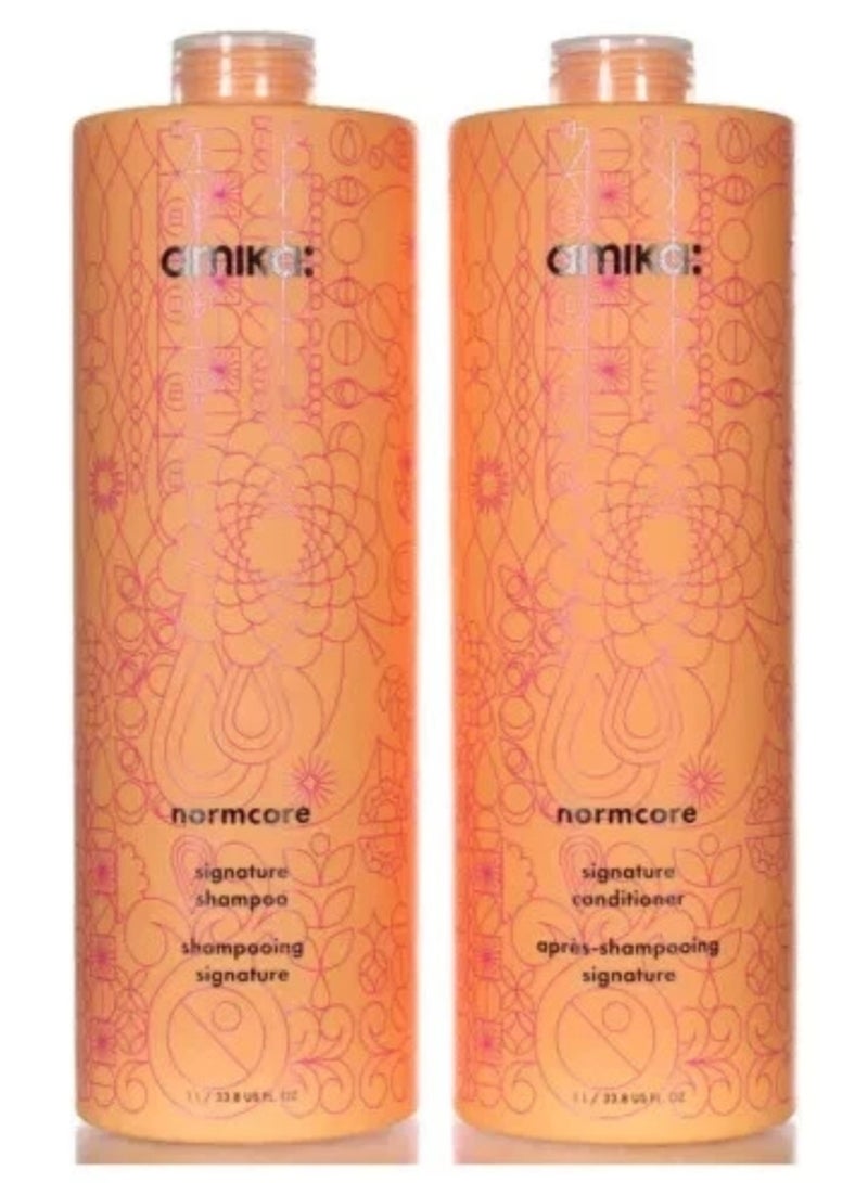 amika normcore signature shampoo & conditioner2x 33.8us fl - Image 3