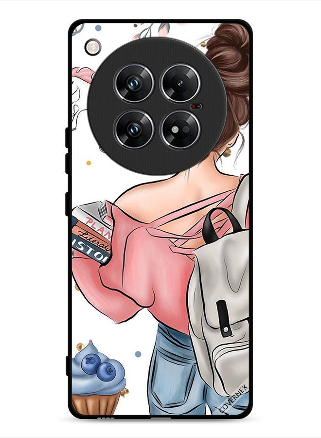 Covernex Infinix Zero 40 Protective Case Cover Books In Girl Hand Art - Image 1