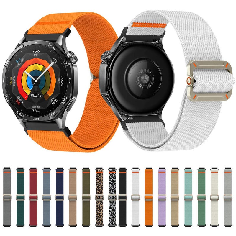 erorex 22Mm Universal Mechanical Drip Elastic Nylon Watch Band(Dark Army Green) - Image 4