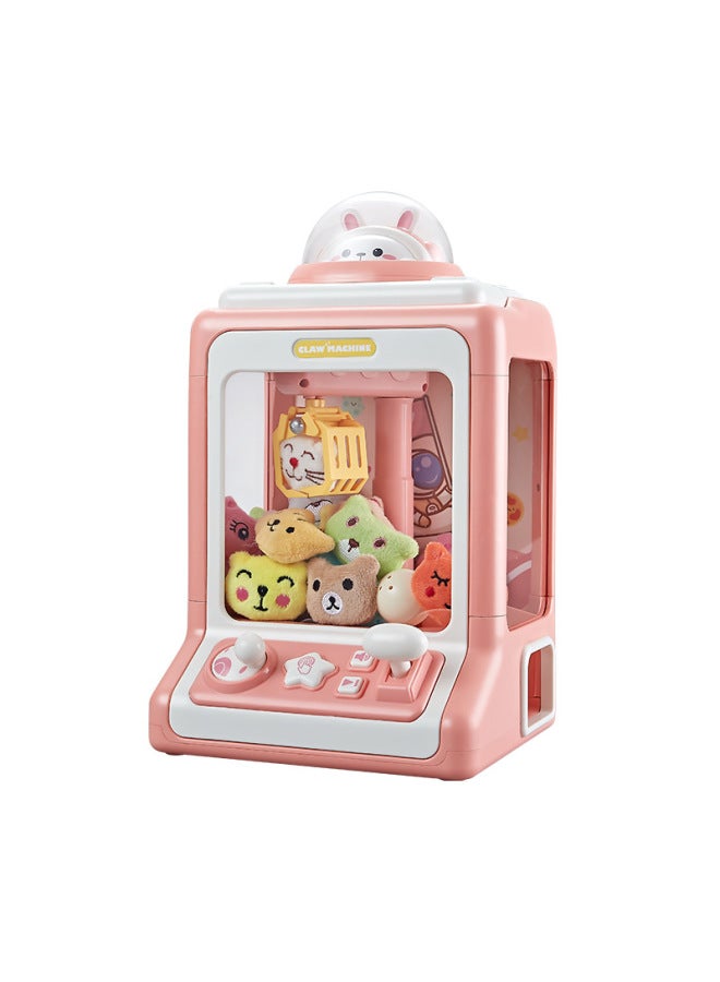 Children's Mini Capsule Toy Crane Game Small Home Use Coin Operated Doll Grabber Machine For Boys Girls Toy Trendsetter-Color:English Express Box (pink Rabbit) 10 Eggs + 20 Dolls-Specifications:Send Eggs + Free Dolls  - Image 5