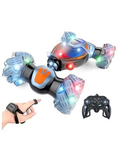 Toy Box Remote Control Car RC Stunt Car With Gesture Remote Control 2.4GHz 4WD 360°Rotation Whirligig Off-Road Vehicle LED Lights & Music  - Image 1