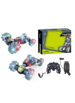 Toy Box Remote Control Car RC Stunt Car With Gesture Remote Control 2.4GHz 4WD 360°Rotation Whirligig Off-Road Vehicle LED Lights & Music  - Image 2