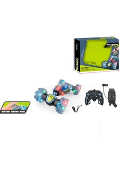 Toy Box Remote Control Car RC Stunt Car With Gesture Remote Control 2.4GHz 4WD 360°Rotation Whirligig Off-Road Vehicle LED Lights & Music  - Image 4