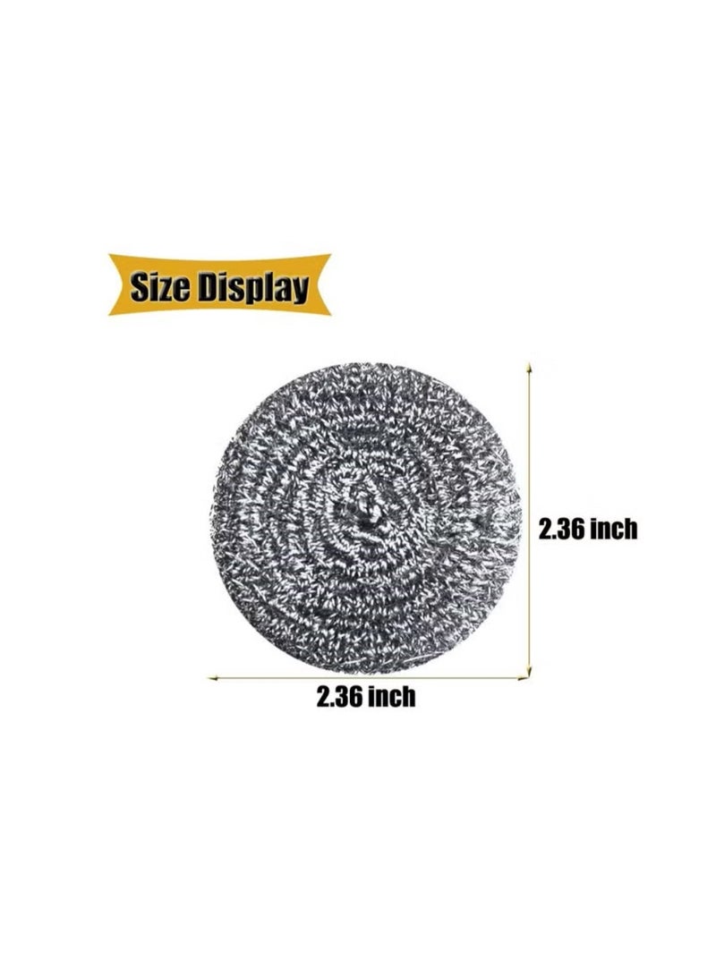 24 قطعة من ليف الصلب لتنظيف المطابخ والشوايات - Image 3