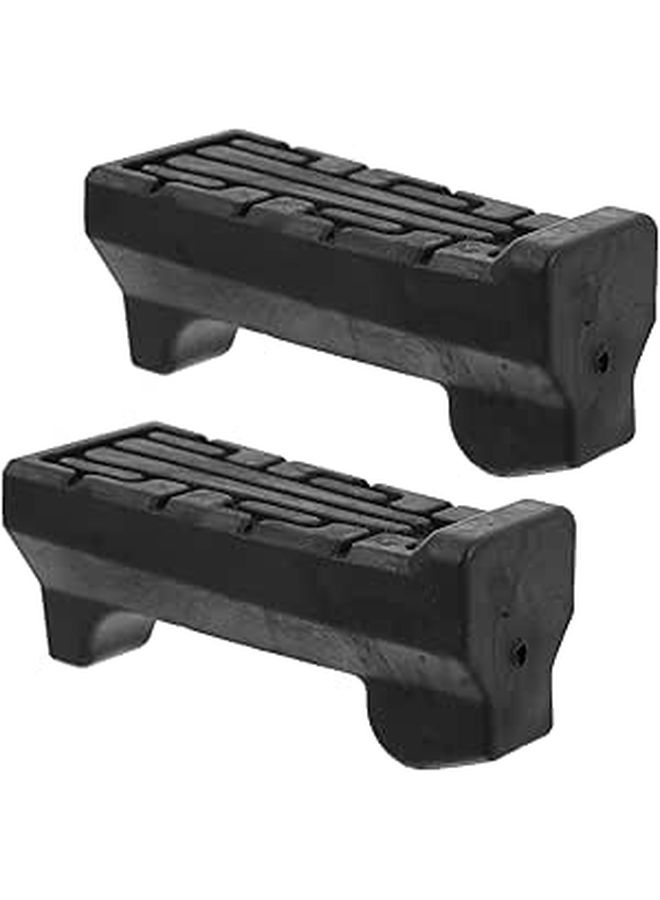 Rubber Motorcycle Front Foot Pegs Anti Slip Footrest Set 1 Pair - Image 1