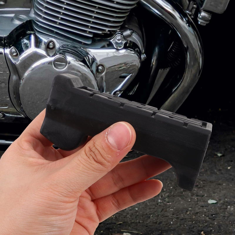 Rubber Motorcycle Front Foot Pegs Anti Slip Footrest Set 1 Pair - Image 5