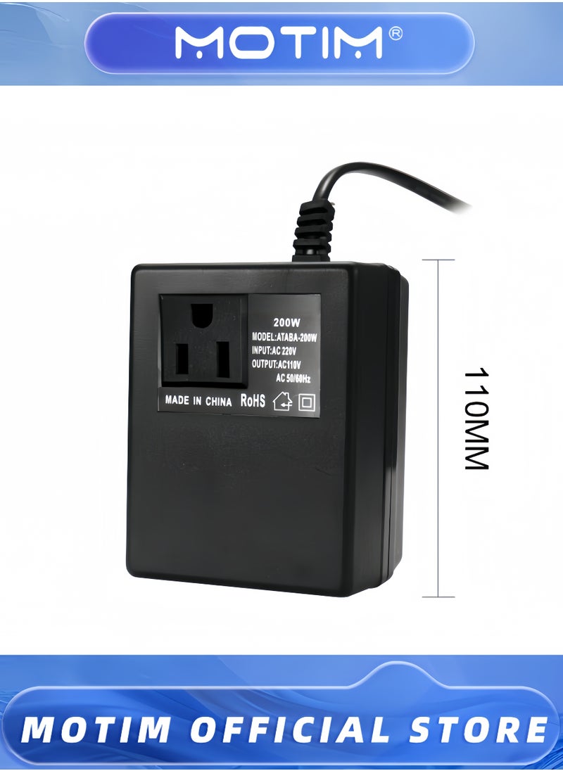 Intelligent Efficient Household 220V To 110V Voltage Converter Step Down Transformer Voltage Converter Travel Power Adapter for Hair Straightener & TVs & Laptops