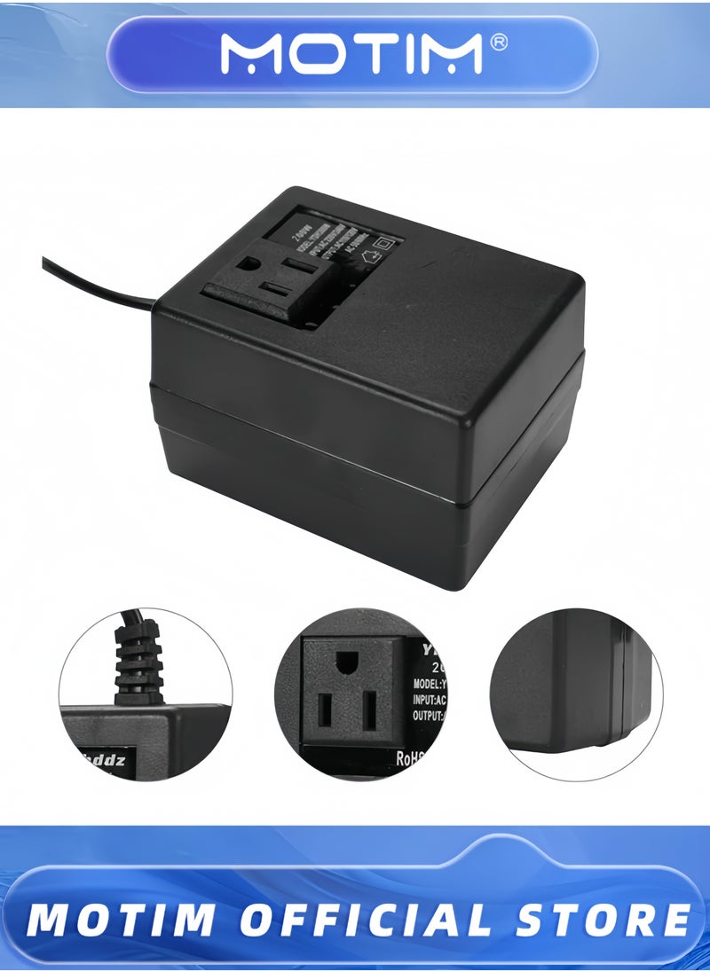 Motim Intelligent Efficient Household 220V To 110V Voltage Converter Step Down Transformer Voltage Converter Travel Power Adapter for Hair Straightener & TVs & Laptops  - Image 2