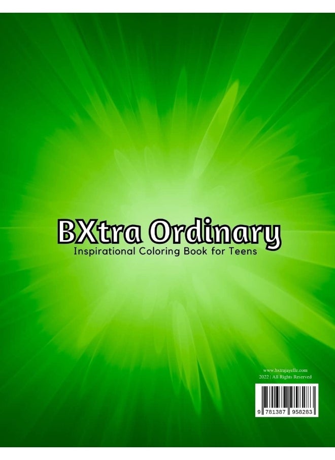 BXtra Ordinary Inspirational Coloring Book for Teens  - Image 2