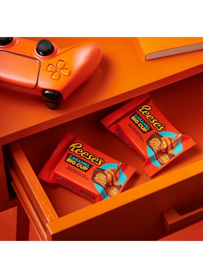 REESE'S Big Cup Caramel Milk Chocolate Peanut Butter Cups, Candy Packs, 1.4 oz (16 Count) - Image 5
