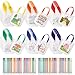 Vincreem 54 Pcs Easter Coloring Goodie Bags with 60 Pcs Colorful Markers Non Woven Coloring Bunny Egg Color Your Own Reusable Party Favor Bags for Holiday DIY Painting 6 Styles - Image 2