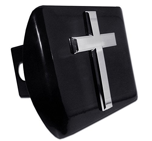 Elektroplate Cross All Metal Black Hitch Cover for Trucks and SUVs Fits Standard 2 Trailer Hitch Receivers Premium Weatherproof