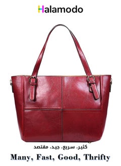 Genuine Leather Women's Bag Middle-aged and Elderly Women's Mother's Bag Large Capacity Shoulder Crossbody Handbag Sheepskin Soft Leather Bag