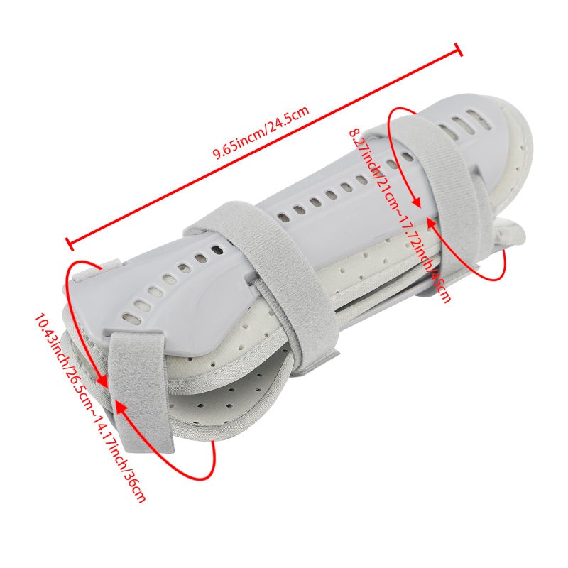 Clobeau Forearm & Wrist Support Brace Splint, Forearm Immobilizer Brace Splints Breathable Wrist Splint, Upgraded with Double Splint, Great for Wrist Pain, Sprain, Sports Injuries (Left) - Image 4