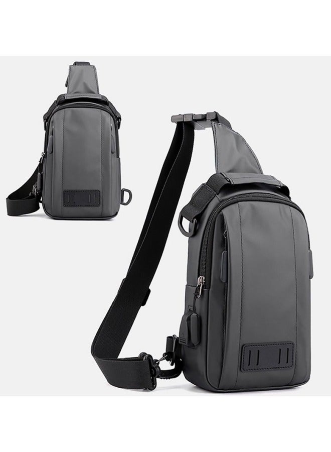 جيجيرو حقيبة خصر رياضية متعددة الوظائف للرجال، حقيبة كروس بودي مقاومة للماء، حقيبة كتف بحزام قابل للتعديل، حقيبة صدر للشحن - Image 2