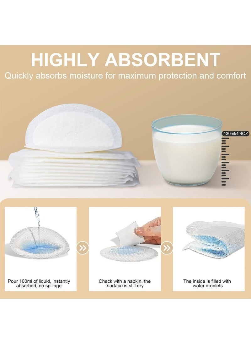 جيوان حزمة من 100 منصات حلمة التمريض القابلة للتصرف ، منصات الثدي للرضاعة الطبيعية - Image 4