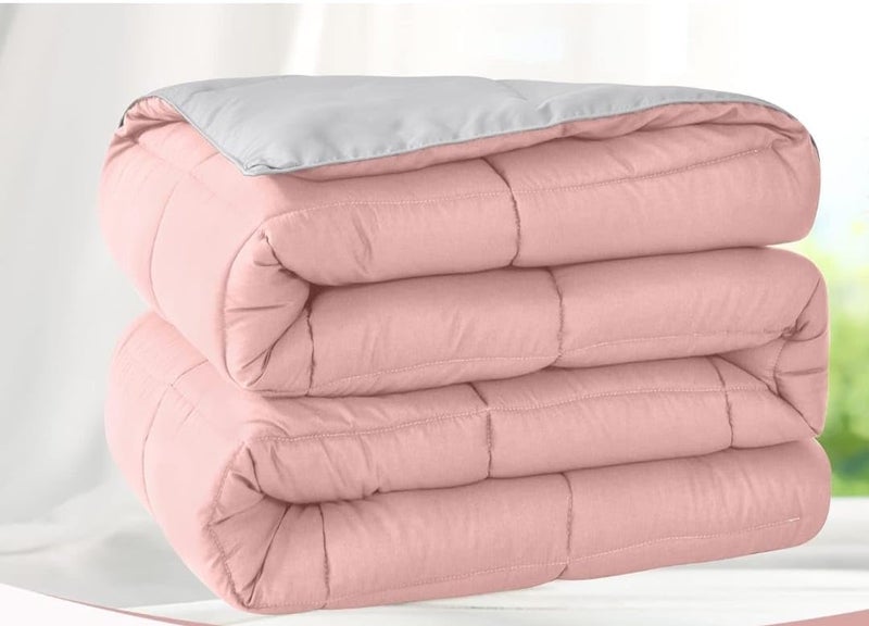 Line Sleep Double Face Quilt (Pink, 180.220) - Image 5