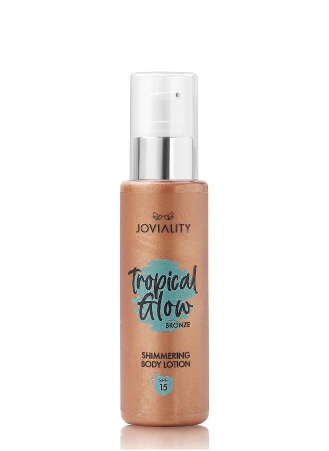 JOVIALITY - Tropical Glow Shimmering Lotion SPF 15- Bronze - Image 1