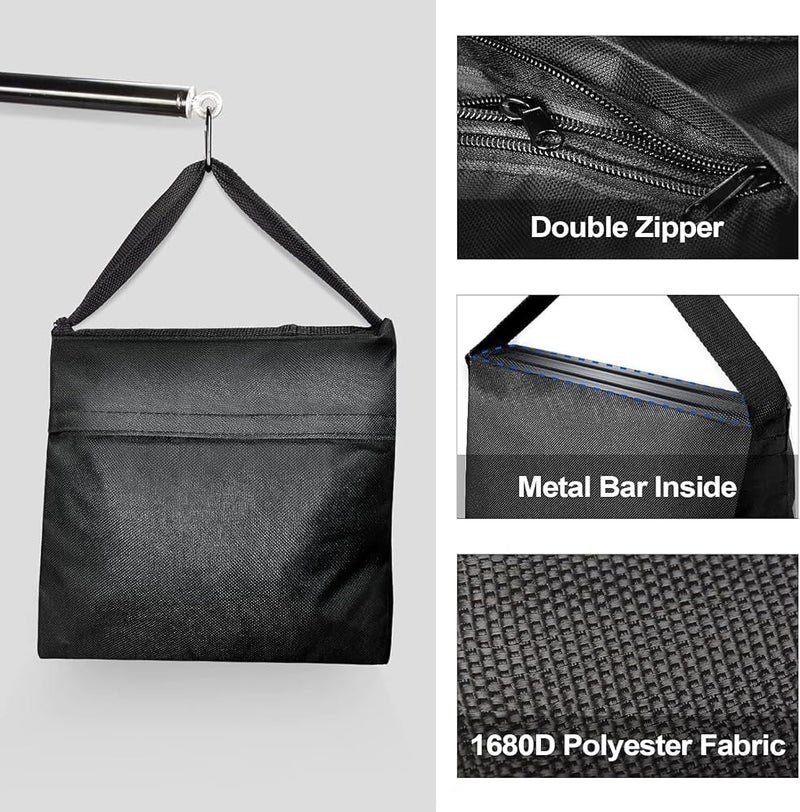 EMART 8 Pack Sand Bags,Heavy Duty Saddlebags Weight Sandbags-Black - Image 4